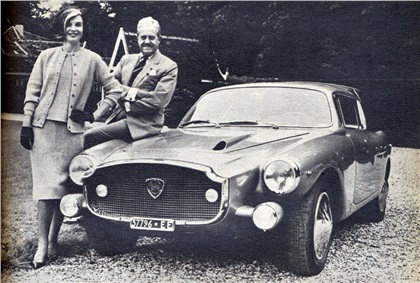 Lancia Flaminia Loraymo (1960): Raymond Loewy with new car that features off-center air scoop to feed carb.