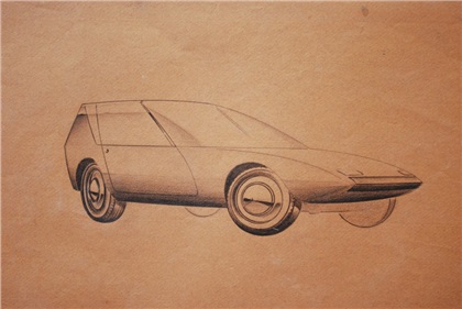 Autonova GT (1964) - Design Sketch