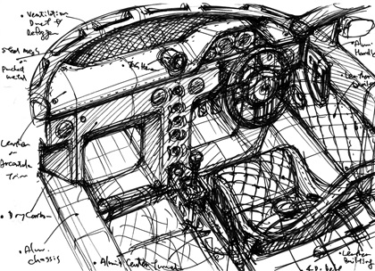 Ken Okuyama Design kode9 (2013) - Interior Design Sketch