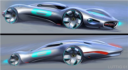 Mercedes-Benz AMG Vision Gran Turismo Concept (2013) - Design Sketches by Jack Luttig