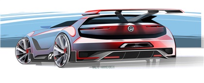 Volkswagen GTI Roadster Vision Gran Turismo (2014) - Design Sketch by Malte Hammerbeck