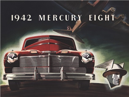 Mercury Eight Advertising Art (1942): The Aviation Idea In An Automobile