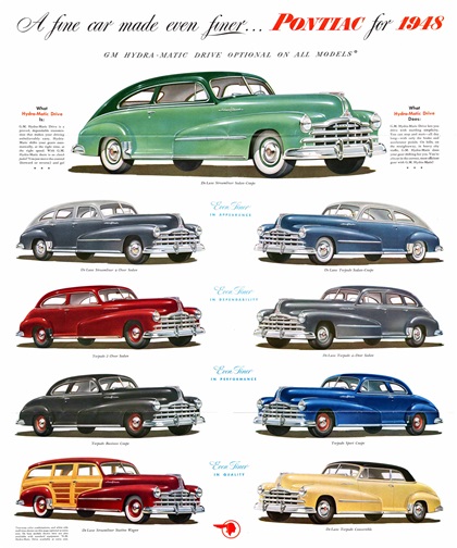 Pontiac Model Lineup (1948)
