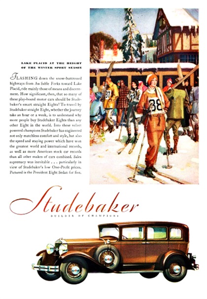 Studebaker Advertising Art by Harry Laverne Timmins (1929–1930): Builder of champions
