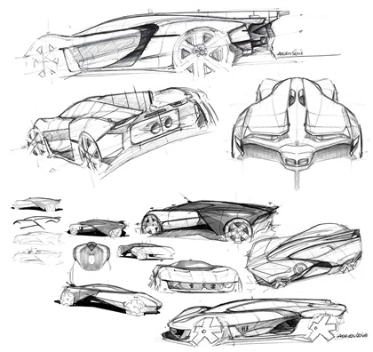 Bell & Ross AeroGT Concept (2016) - Design Sketches by Andriene Sene