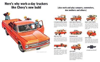 Chevrolet Half-ton Custom Sport Truck (CST) Ad (1967): Here's why work-a-day truckers like Chevy's new build