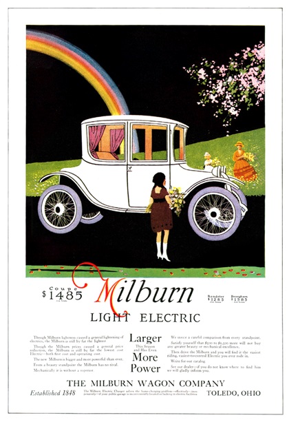 Milburn Light Electric Ad (March, 1916)