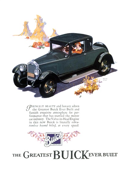 1927 Buick Landau Coupe Ad (November, 1926)