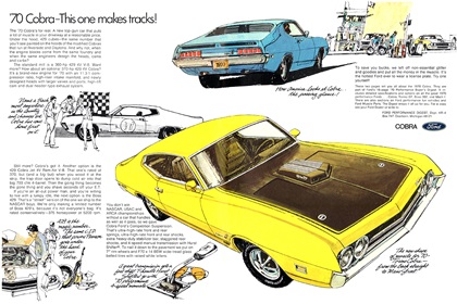 Ford Torino Cobra Ad (November, 1969): '70 Cobra–This one makes track!