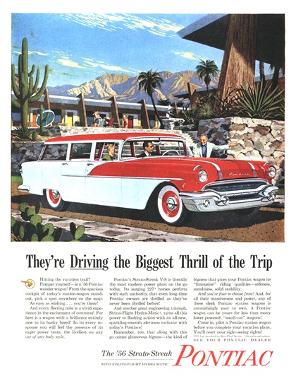 Pontiac Station Wagon Ad (June, 1956)