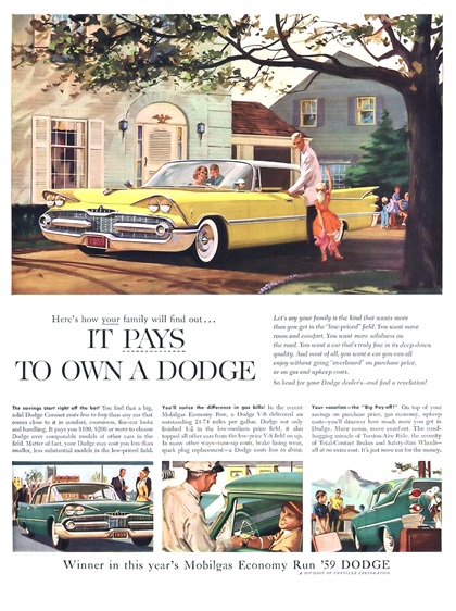 Dodge Coronet Ad (June-July, 1959)