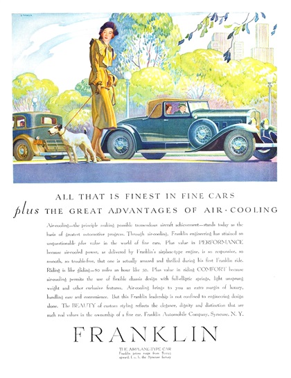 Franklin Ad (March, 1931): Illustrated by Elmer Stoner