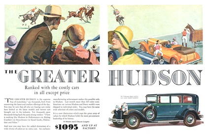 Hudson Advertising Art by Karl Godwin (1929)