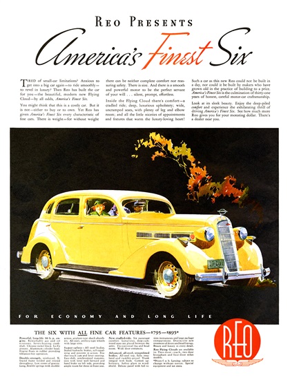 REO Advertising Campaign (1936): America's Finest Six