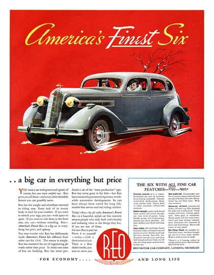 REO Flying Cloud Ad (February, 1936)