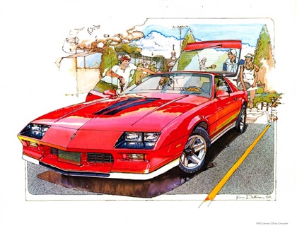 GM Performance Cars Promotion Art by Ken Dallison (1982)