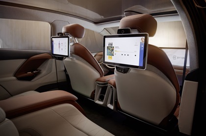 Byton M-Byte Concept (2018): Individual Rear Seat Entertainment