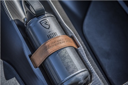 Rimac C_Two (2018): An Easter Egg For Richard Hammond - a fire extinguisher held in place by a leather strap, with a very cheeky message: “In case of hill climb, extinguish fire”