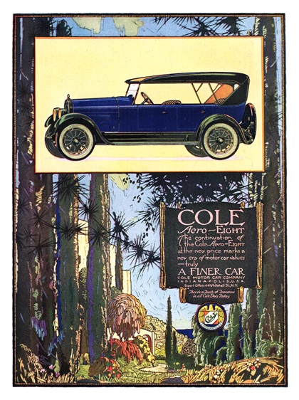 Cole Aero-Eight Ad (April, 1923)