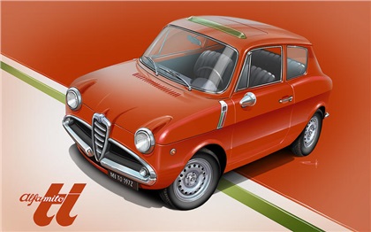1960 ALFA ROMEO GINA (ALFA ROMEO MiTO) – Вымышленная Alfa Romeo Gina 1960 года могла бы стать бабушкой модели MiTO.