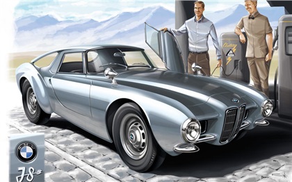1956 BMW E07 (BMW i8) – Если бы BMW E07 1956 года существовал, его наследником был бы спорткар i8.