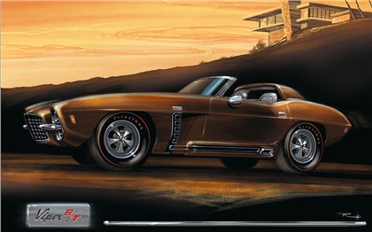 1965 DODGE VIPER – Таким мог стать Dodge Viper, если бы появился в 1965 году. 