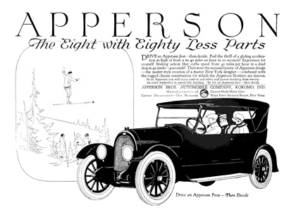 Apperson Eight Ad (October, 1919)