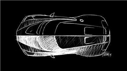 Bugatti La Voiture Noire (2019): Design Sketch