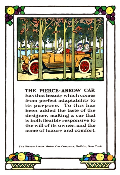 Pierce-Arrow Ad (September, 1913) - Illustrated by Guernsey Moore