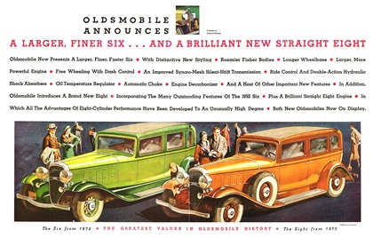 Oldsmobile Advertising Campaign (1932)