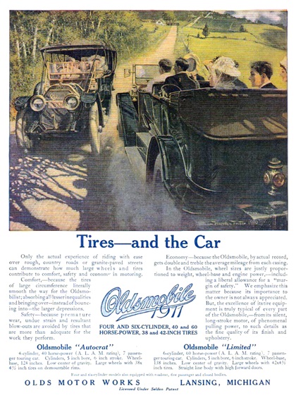 Oldsmobile Ad (October, 1910): Illustrated by William Harnden Foster