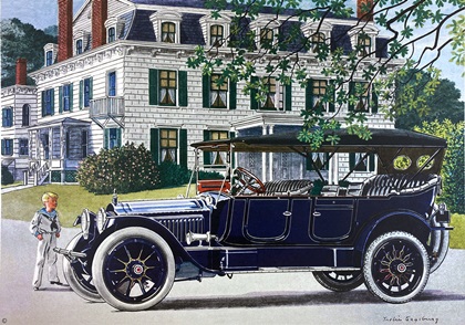 1916 Packard 12 cyl., 43 H.P. 7 Pass. Touring Car - Illustrated by Leslie Saalburg