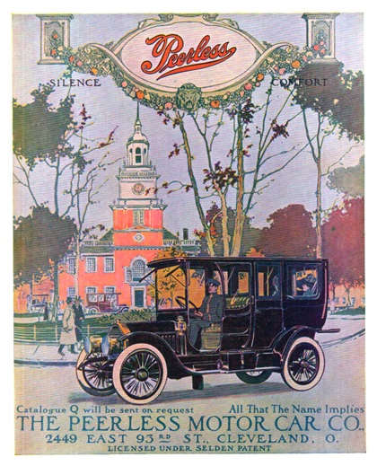 Peerless Ad (October, 1910): Limousine
