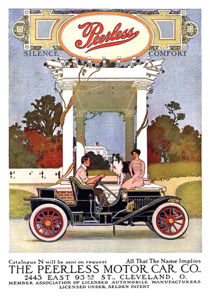 Peerless Ad (1910): Roadster