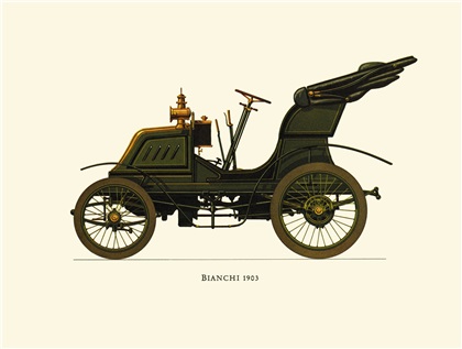 1903 Bianchi - Illustrated by Hans A. Muth
