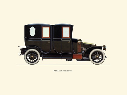 1910 Renault 20 CV - Illustrated by Hans A. Muth