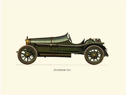 1913 Sunbeam - Illustrated by Hans A. Muth
