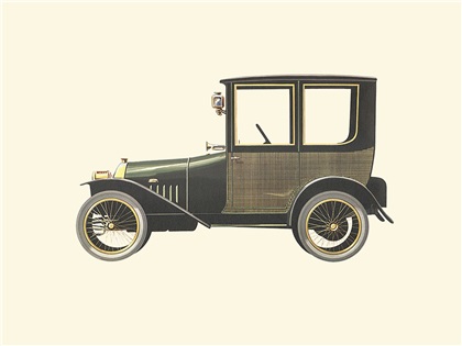 1913 Peugeot Bébé 6 HP - Illustrated by Pierre Dumont