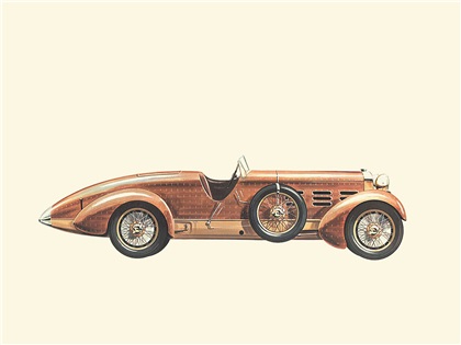 1924 Hispano-Suiza 45 HP Boulogne - Illustrated by Pierre Dumont