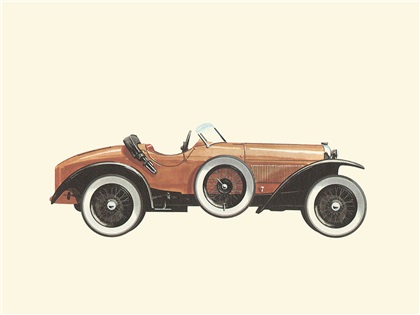 1927 Austro-Daimler ADM 19/100 HP - Illustrated by Pierre Dumont