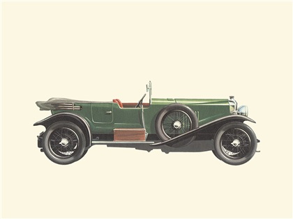1927 Vauxhall 30/98 OE - Illustrated by Pierre Dumont