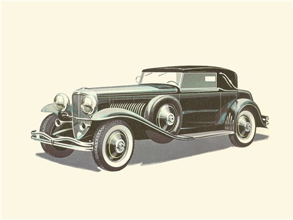1929–1930 Duesenberg Model J Letourneur & Marchand fixed-head coupé - Illustrated by Pierre Dumont