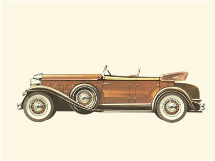1932 Chrysler Imperial Le Baron Phaeton - Illustrated by Pierre Dumont