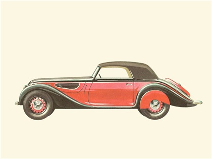 1937 BMW Type 327 - Illustrated by Pierre Dumont