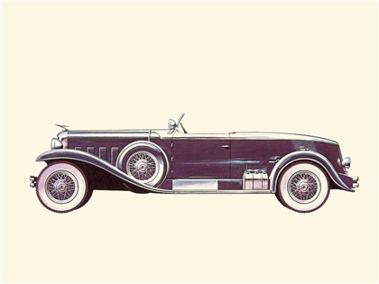 1930 Duesenberg Model J - Illustrated by Pierre Dumont