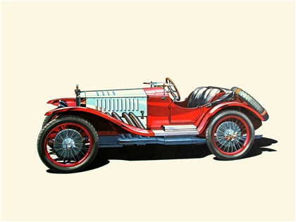1923 Simson-Supra Modell S - Illustrated by Klaus Bürgle