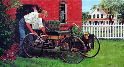 1896 Quadricycle: Illustrated by James B. Deneen