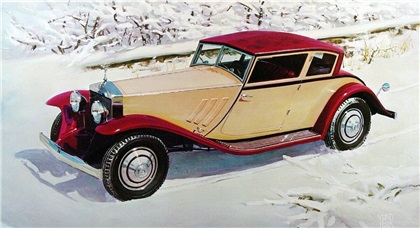 1930 Rolls Royce Phantom I 'Wind Blown Coupe' (Brewster): Illustrated by Vladimir Kordic