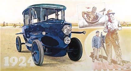 1924 Rumpler Tropfen-Auto - Will Rogers: Illustrated by James B. Deneen