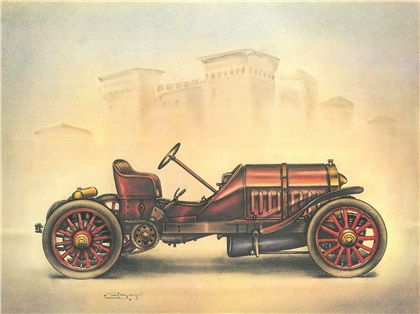1904 Fiat 100 HP Racing Car: Illustrated by Piet Olyslager